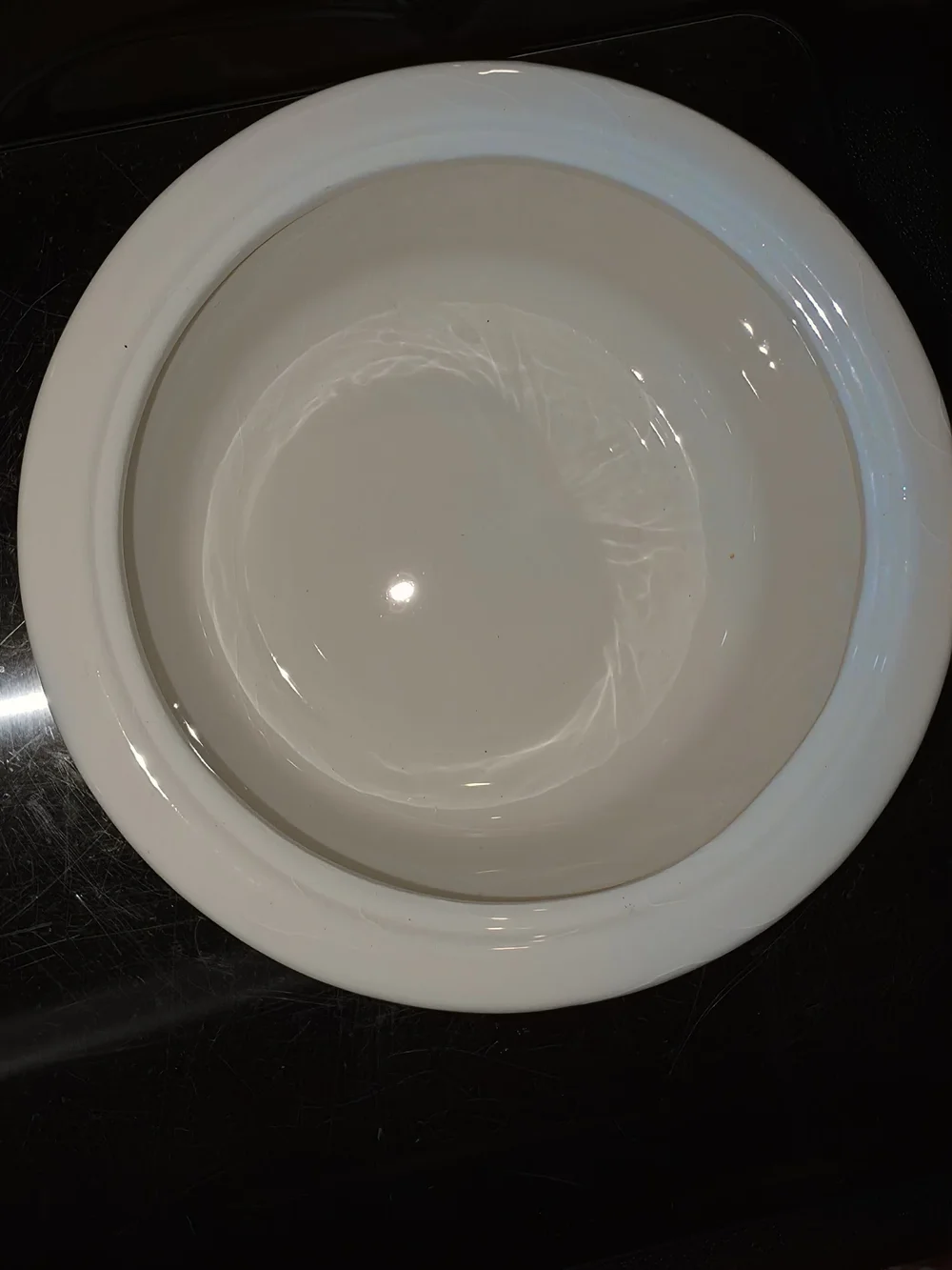 White Ceramic Food Storage Jar with Green Accent Lid